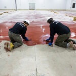 industrial epoxy floor coating installation