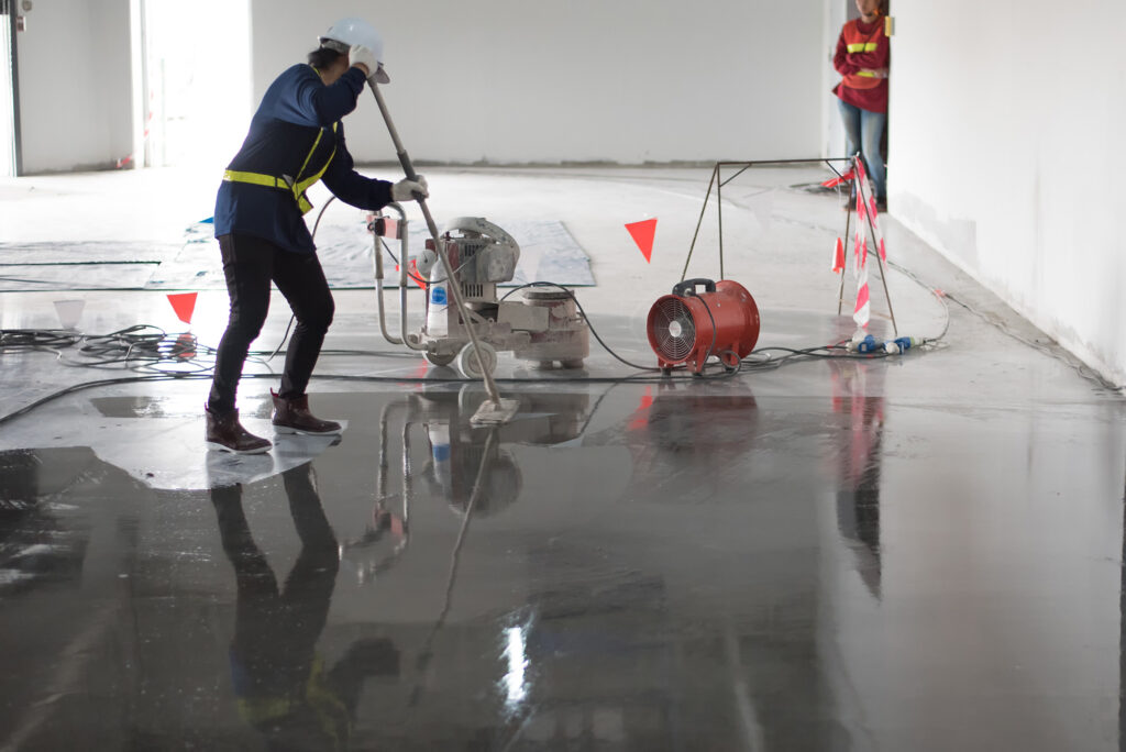 cleaning floor for epoxy coating