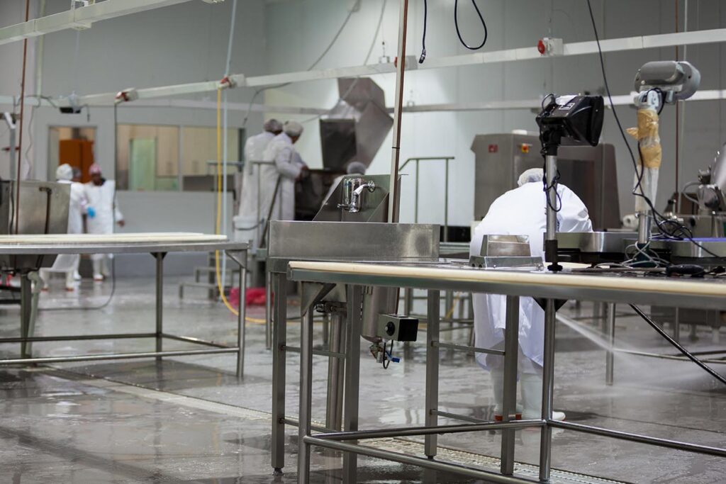 antimicrobial flooring for food processing